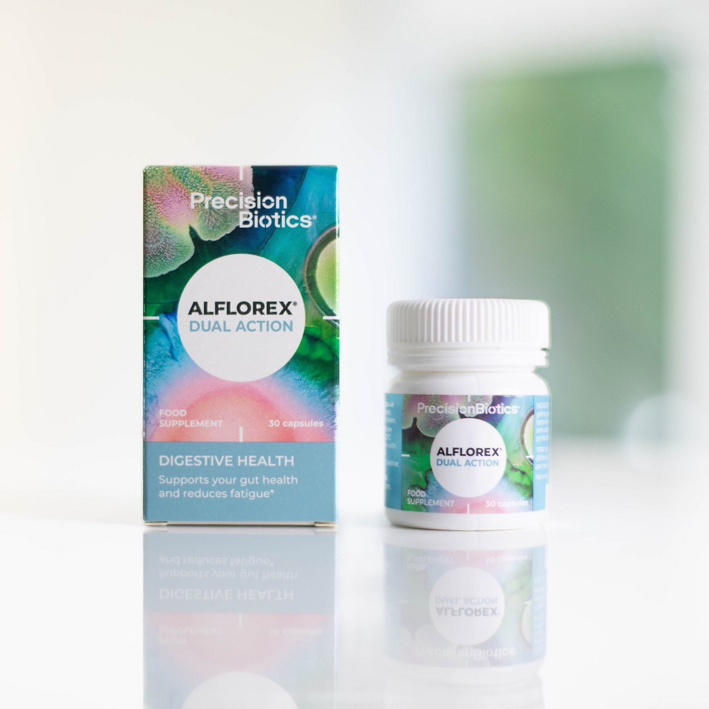 Alflorex Dual Action – Clinically Studied Dual-Strain Probiotic with B Vitamins for Gut & Mental Wellness